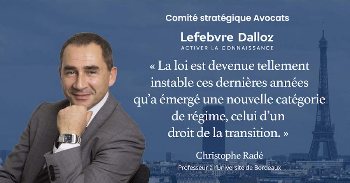 De l'art de la transition - Comité Stratégique Avocats Lefebvre Dalloz